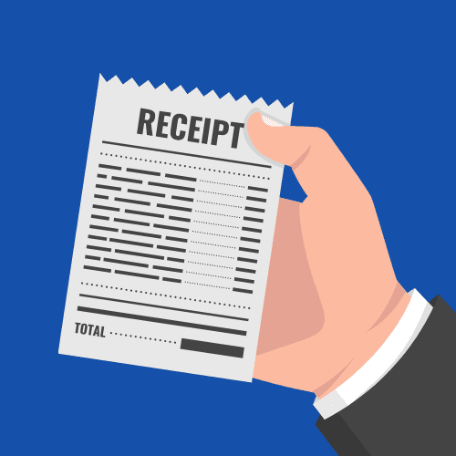 Select Receipt Illustration